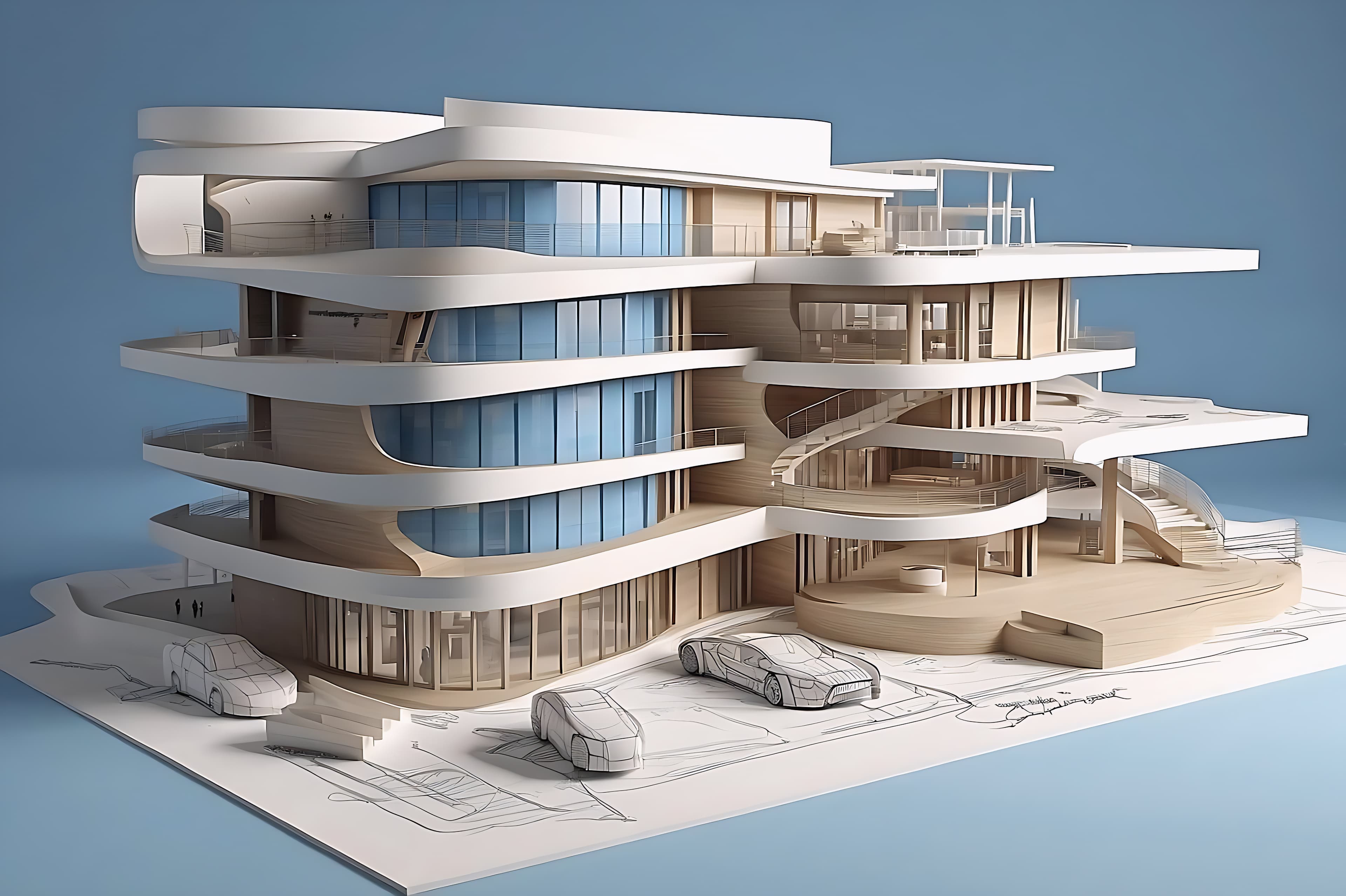 نموذج BIM منسّق لمبنى وأنظمة خدماته